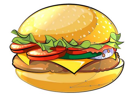 Creați o pictogramă de burger în stilul desenelor animate din Adobe Illustrator - rboom