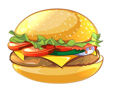 Creați o pictogramă de burger în stilul desenelor animate din Adobe Illustrator - rboom