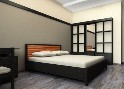 Dormitor în stilul minimalismului - design interior modern