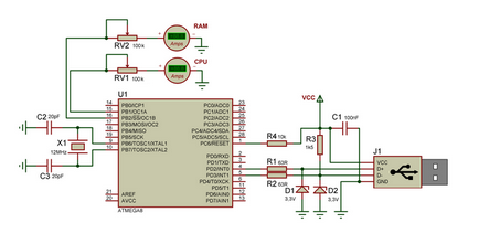 Arrow indicator pentru încărcarea CPU și RAM pc - proiecte - avr - proiecte pe