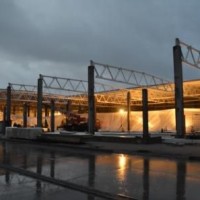 Construcția de centre comerciale, pavilioane de cumpărături, încălzirea hangarelor în csf, hangar 36