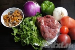 Carne de porc în vin în cuptor - pregătiți pas cu pas de la fotografie