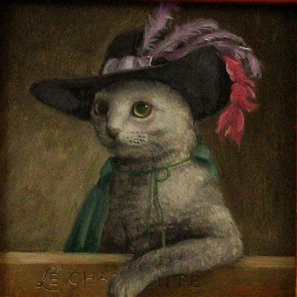Сюрреалізм і любов до кішок в картинах японського художника, японську мову онлайн