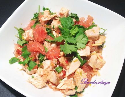 Тайський салат з куркою і грейпфрутом, кращі рецепти