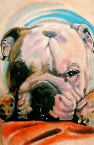 Tattoo Bulldog - valoare, schițe de tatuaje și fotografii