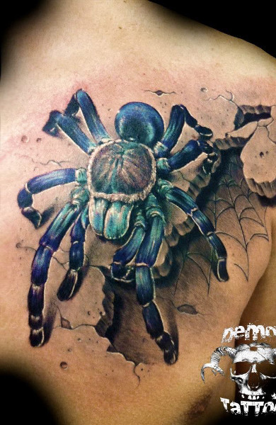 Spider tattoo - înțeles, schițe pentru tatuaje și fotografii