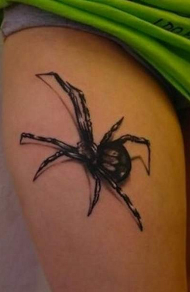 Spider tattoo - înțeles, schițe pentru tatuaje și fotografii