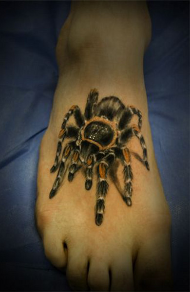 Spider tattoo - înțeles, schițe pentru tatuaje și fotografii