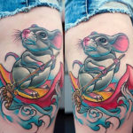 Un tatuaj al mouse-ului unde este mai bine să faci tatuaje, stiluri și schițe ale mouse-ului