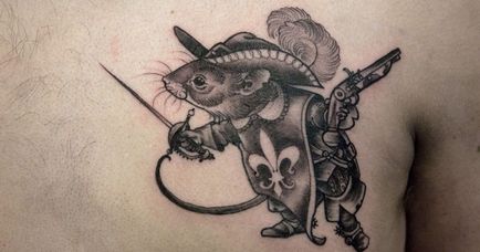 Un tatuaj al mouse-ului unde este mai bine să faci tatuaje, stiluri și schițe ale mouse-ului