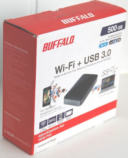 Тест і огляд buffalo ministation air 500gb (hdw-p500u3) бездротової жорсткий диск, лабораторія