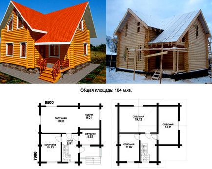 Tehnologia de a construi o casă de lemn de la un bar