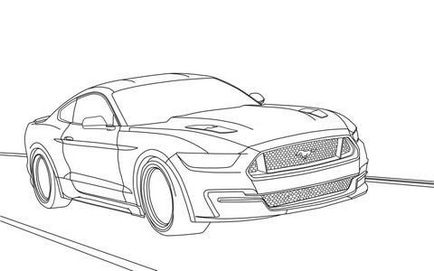 Урок малюнок ford mustang 2012