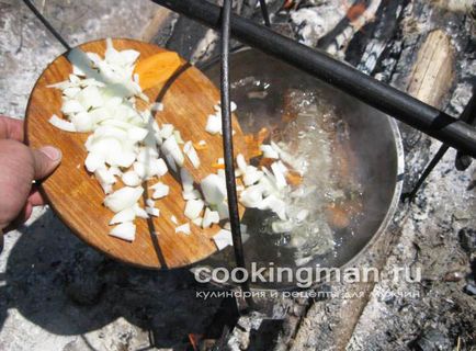 Юшка з харіуса (цибуля, морква) - кулінарія для чоловіків