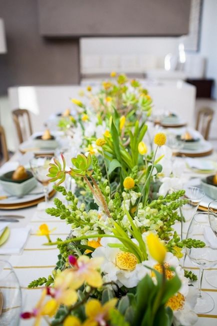 Чудовий весняний декор для прикраси весільного столу - весільне натхнення