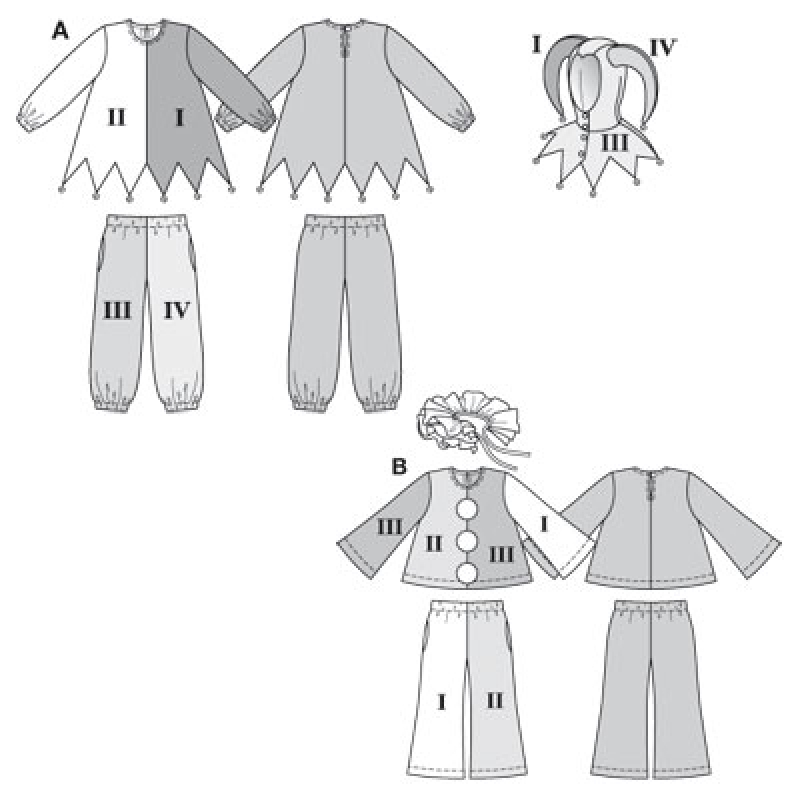 Форма костюма арлекіна - карнавальний костюм арлекино опис, викрійки