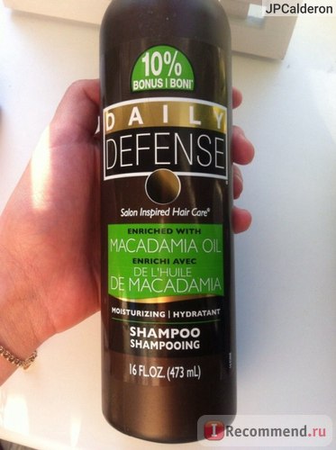 Відновлює шампунь для сухих і пошкоджених волосся daily defense revitalising macadamia oil