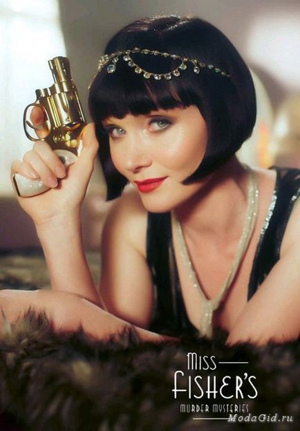 Celebritate Miss Fisher Detectiv sau stil de pictograme 20s