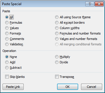 300 Exemple de parametri de inserare excel