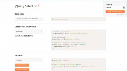 30 pluginuri JQuery pentru elemente de formare de stil