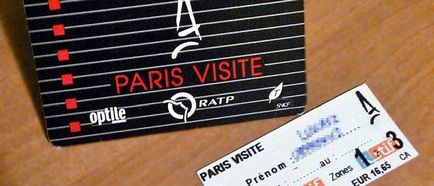 Az előfizetési kártyát paris visite