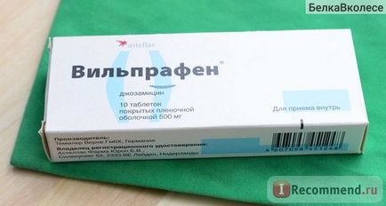 Antibioticul astella vilprafen (josamycin) - 