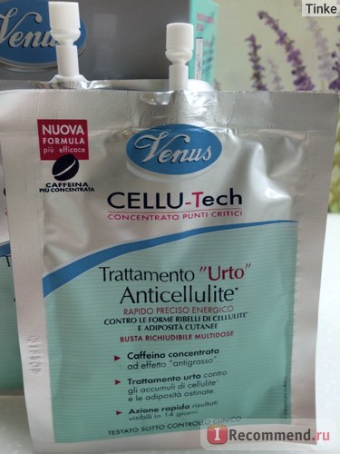 Anticellulit jelenti venus Cellu-tech trattamento urto narancsbőr caffeina 160ml - «fej