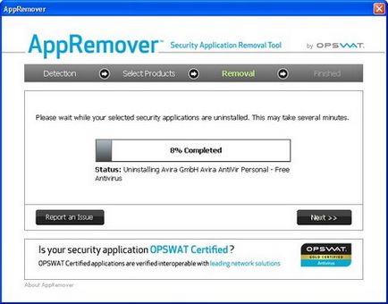 Appremover gratuit programul de eliminare antivirus