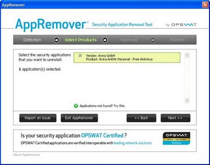 Appremover gratuit programul de eliminare antivirus