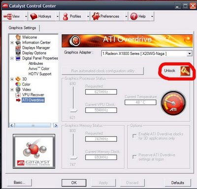 Seria Ati radeon x1650 și ati overdrive, blogul unui programator distractiv