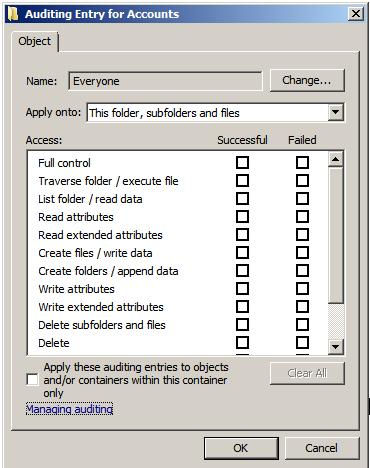 Аудит доступу до файлів і папок в windows server 2008 r2, windows для системних адміністраторів