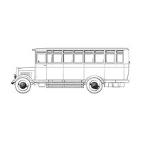 Автобус розфарбування для дітей, роздрукувати картинки з автобусами