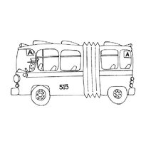Pictogramele autobuzelor pentru copii, imprimarea imaginilor autobuzului