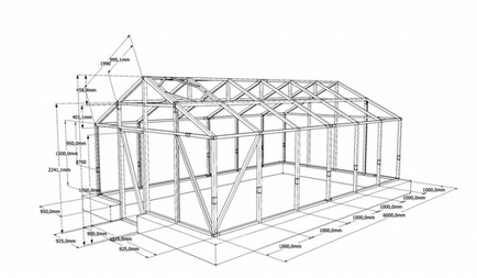 Desene din sere din policarbonat și scheme arcuite pe fotografie, proiecte cu dimensiuni