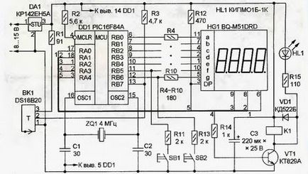 Termostat digital pe microcontroler pic16f84a