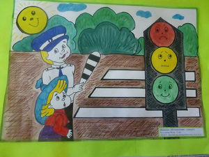 Дитячі малюнки на тему «дорога очима дітей» як спосіб навчання навичкам безпеки дорожнього