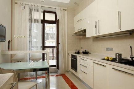 Kitchen Design, 8 négyzetméter belső fotó elrendezés hűtőszekrény, javítási és befejező, sarok lehetőségek