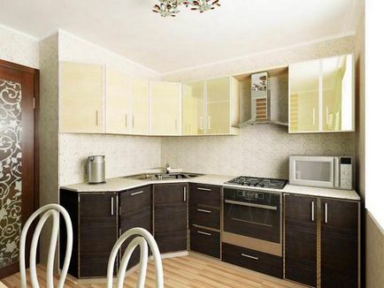 Kitchen Design, 8 négyzetméter belső fotó elrendezés hűtőszekrény, javítási és befejező, sarok lehetőségek