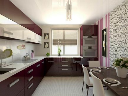 Дизайн кухні 8 кв м фото планування інтер'єру з холодильником, ремонт і обробка, варіанти кутові