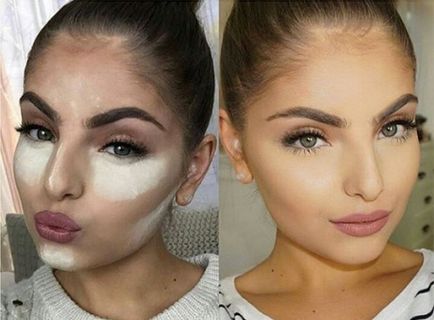 До і після удевушкі за допомогою хитрих технік макіяжу обманюють чоловіків