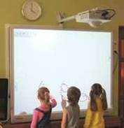 Elektronikus interaktív tábla az oktatás panaboard