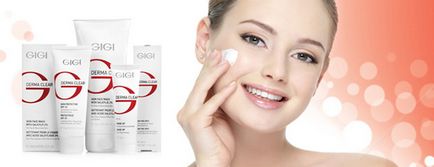 Linia Gigi «derma clear» - program multifuncțional pentru corectarea acneei și întinerirea feței