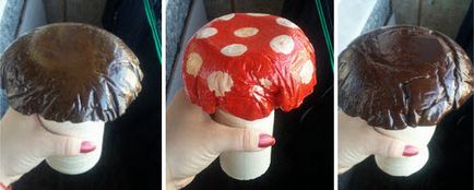 Gombák a gipsz (gipsz gombák) Gomba készült vakolat