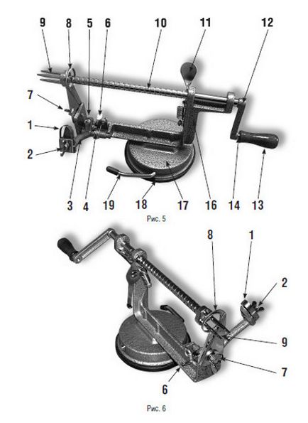 Інструкція з використання Яблокорізки apple peeler