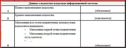 Instrucțiuni privind completarea - forma informațiilor despre sistemul de informații conectat la