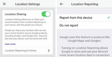 Istoricul locațiilor Google pe Android și iOS - Deconectare și curățare