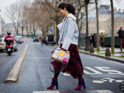 Cum și cu ce să poarte o fustă în toamnă 20 imagini Streetstyle