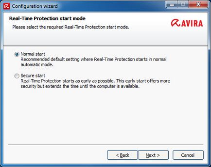 Як можна задати або змінити режим запуску модуля real-time protection