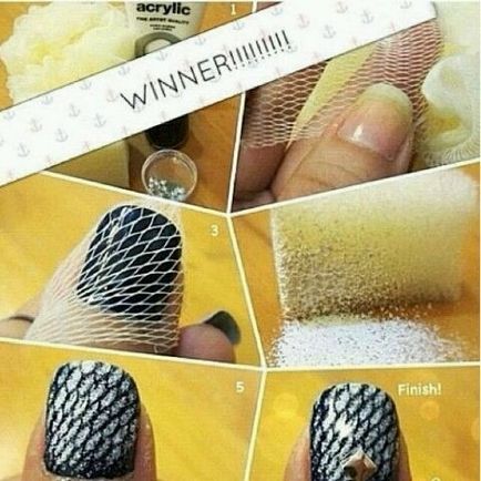 Як на нігтях намалювати луску