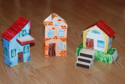 Cum de a face un oraș din carton - jucărie din carton de buzunar din sticlă de buzunar pentru cel mai mult